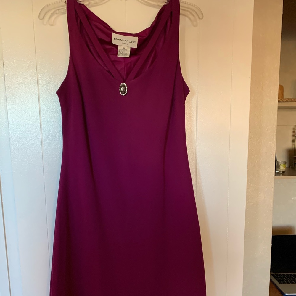 Pinkish purple cocktail dress